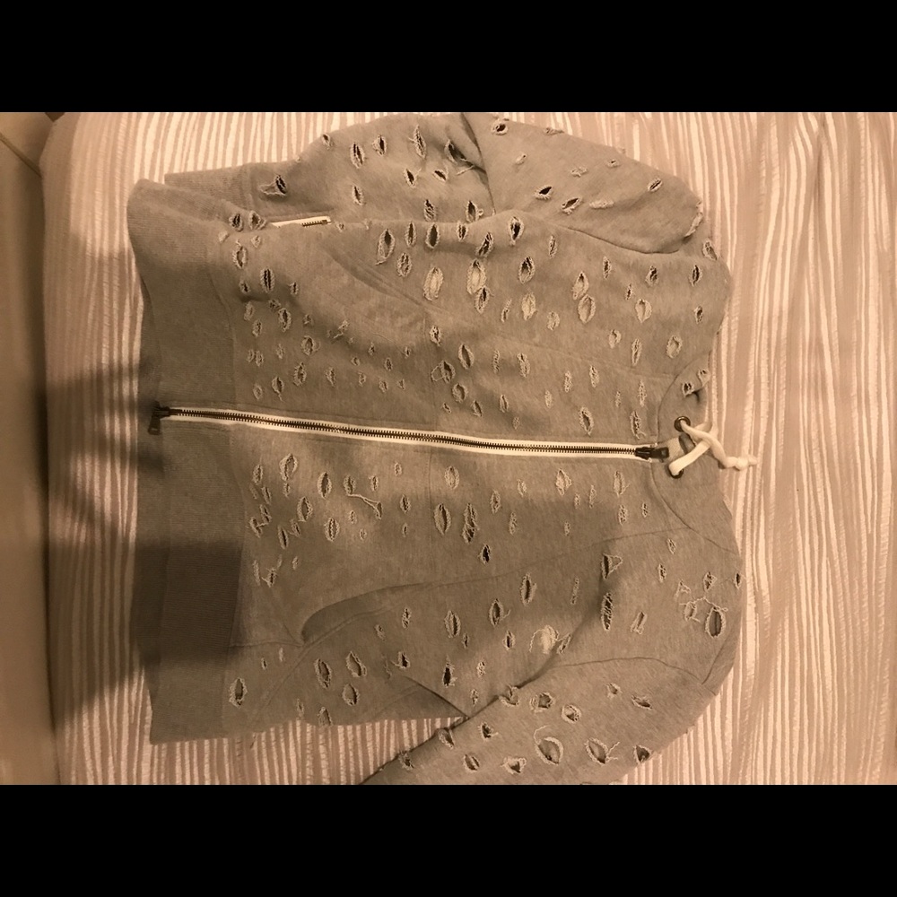 Vintage Havana ripped trendy sweatshirt